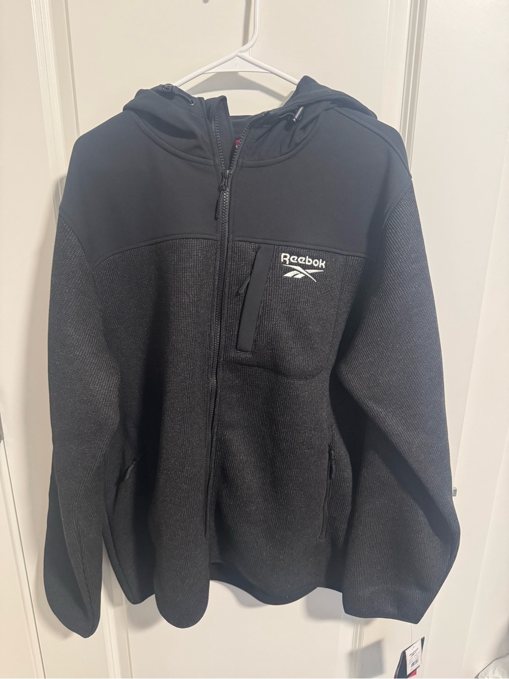 Reebok Black Hooded Full-Zip Jacket